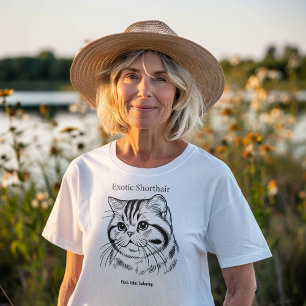 Exotic Shorthair Portrait Tri-Blend Shirt