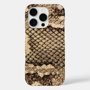 Exotic snake skin animal print pattern modern bold iPhone 16 pro case