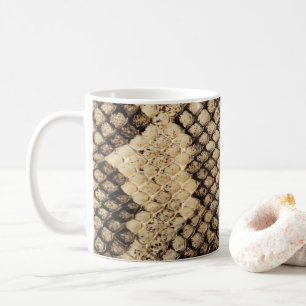 Exotic snake skin animal print pattern modern bold coffee mug