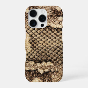 Exotic snake skin animal print pattern modern bold iPhone 16 pro case