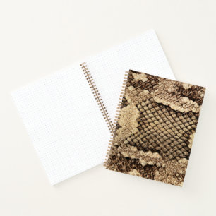 Exotic snake skin animal print pattern modern bold notebook