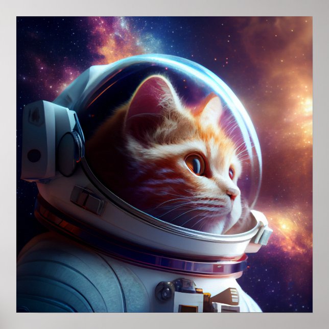 exotic space kitty poster (Front)