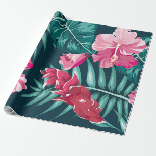 Exotic Summer Floral Wrapping Paper