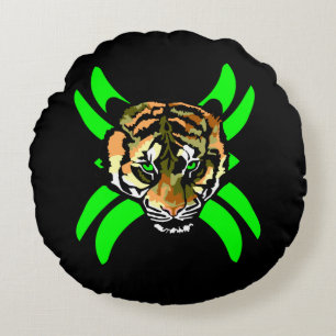 Exotic Tiger  Round Cushion