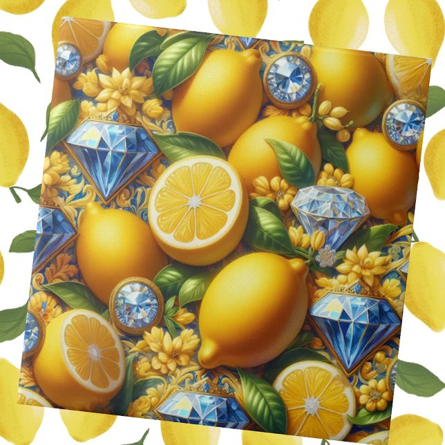 Exotic Tile Accents | Moroccan Mediterranean Lemon (Creator Uploaded)