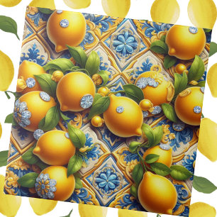 Exotic Tile Accents Moroccan Mediterranean Lemon