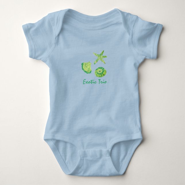 Exotic Trio Baby Bodysuit (Front)