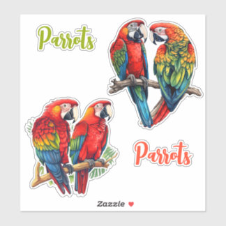 Exotic Tropical Colourful Cutomizable Parrots