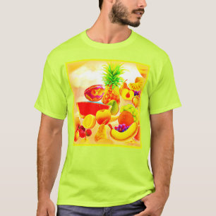 Exotic Tropical Fruits Painting. Buy Now T-Shirt