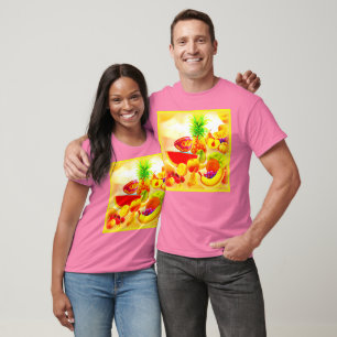Exotic Tropical Fruits Painting. Buy Now T-Shirt