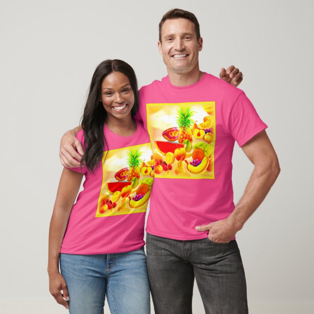 Exotic Tropical Fruits Painting. Buy Now T-Shirt (Unisex)