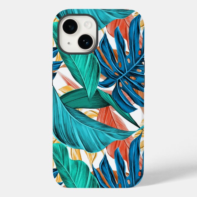 Exotic Tropical Leaves Case-Mate iPhone Case (Back)