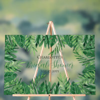 Exotic Tropical Leaves Greenery Bridal Shower