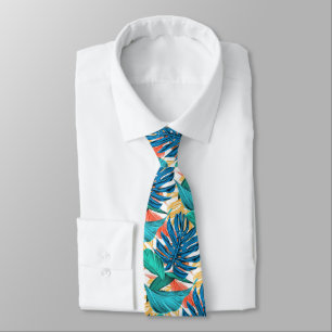 Exotic Tropical Leaves - Tie