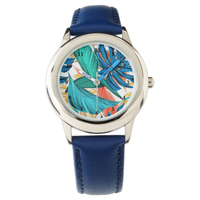 Exotic Tropical Leaves Watch (Front)