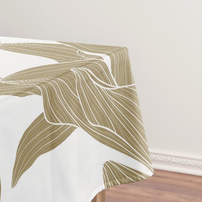  Exotic tropical line illustration. Tablecloth (In Situ)