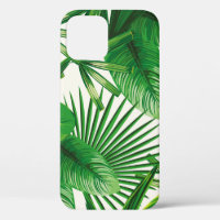 Exotic tropical natural green leaves composition o
