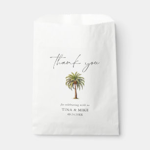 EXOTIC Tropical Palm TREE Thank You  Favour Bags