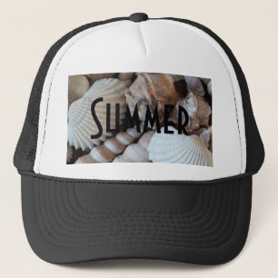 Exotic Tropical Summer Sea Shells Photography Trucker Hat