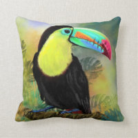 Exotic Tropical Toco Toucan Bird - Painting Migned