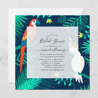 Exotic Tropical Virtual Shower Invitation
