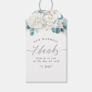 Exotic Tropics Floral Pampas Grass Wedding Gift Ta Tags