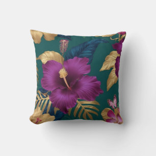 Exotic Tropics Throw Pillow
