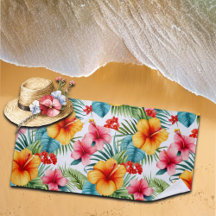 Exotic Watercolor Hawaiian Floral