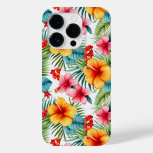 Exotic Watercolor Hawaiian Floral Case-Mate iPhone 14 Pro Case