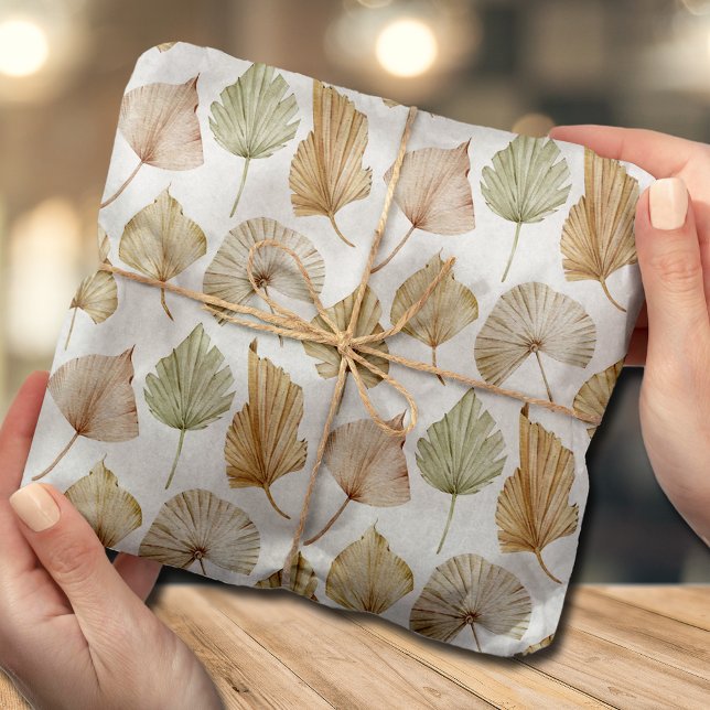 Exotic Watercolor Palm Leaves Tissue Paper (Creator Uploaded)