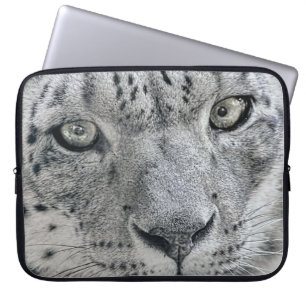 Exotic White Snow Leopard Laptop Sleeve