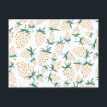 Exotic White Strawberries Love Romance Friendship Postcard<br><div class="desc">Check out this sweet and colourful art,  hand made by me for you! Feel free to add your own text or change the colours. Visit my shop for more!</div>