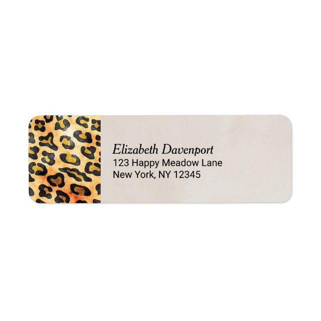 Exotic Wild Animal Print Personalised (Front)