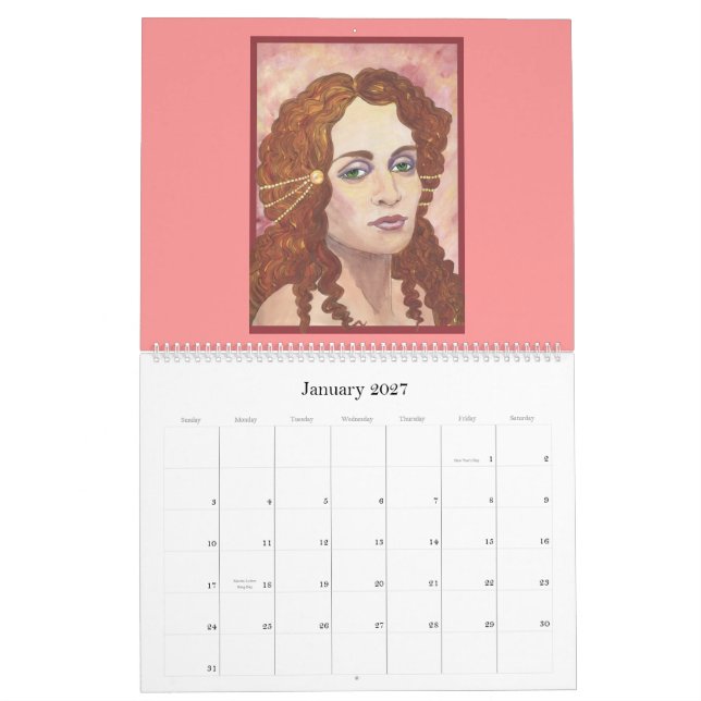 Exotic Women Calendar (Jan 2027)