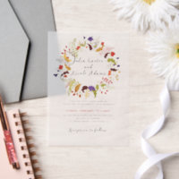 Exotic Woodland Wildflower Wreath Wedding