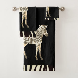 Exotic Zebra  Bath Towel Set
