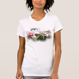 "Exotica"-white orchid tshirt