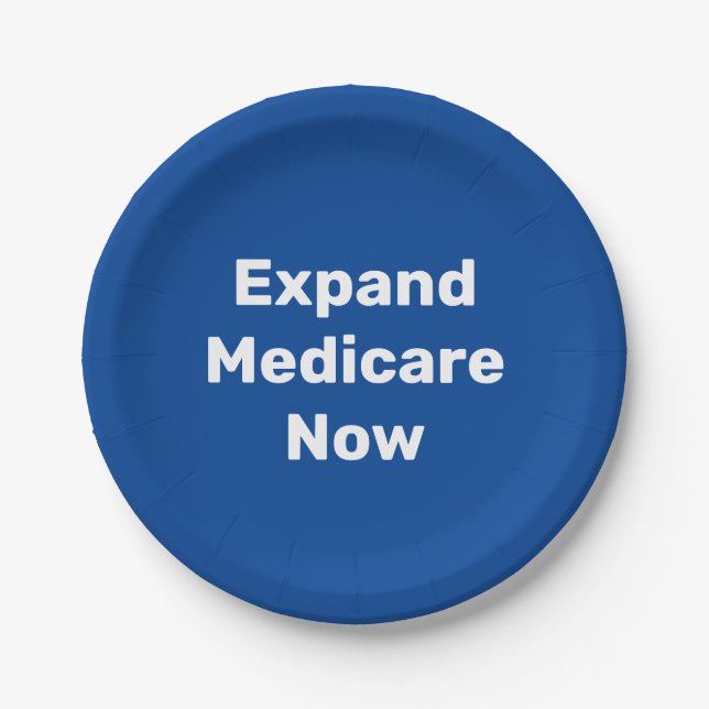 Expand Medicare Now Paper Plate (Front)