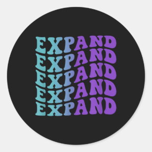 Expand, Mental Health Awareness Classic Round Sticker
