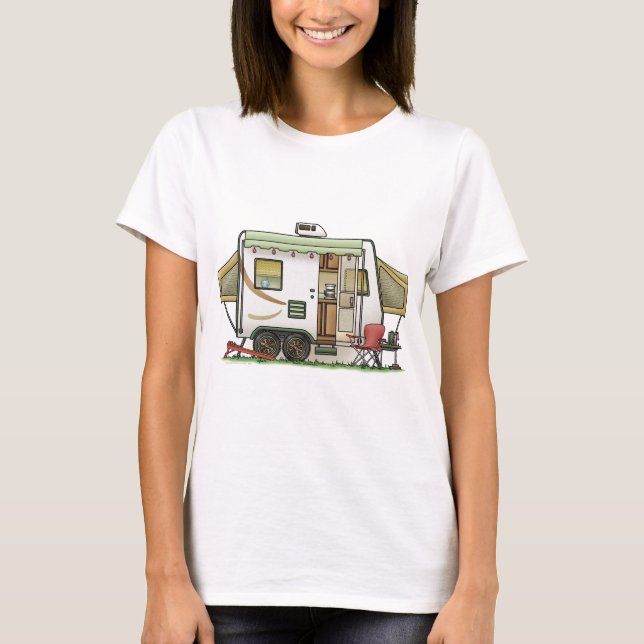 Expandable Hybred Trailer Camper T-Shirt (Front)