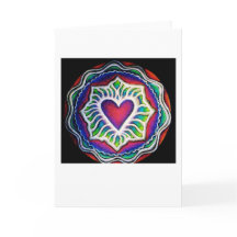 Expanding Heart Mandala Card