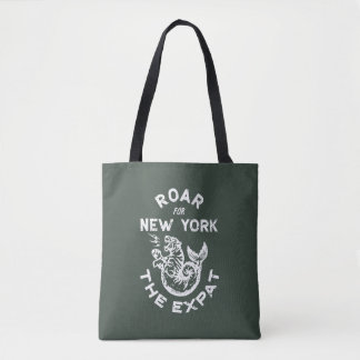 Expat Roar for New York (Green) Tote Bag