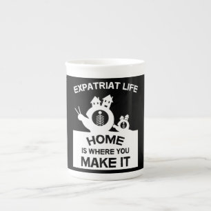 Expatriates Expats Abroad Expat Families And Gifts Bone China Mug