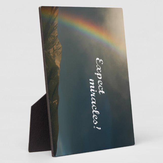 Expect Miracles! Plaque (Side)