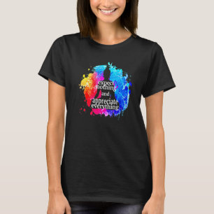 Expect Nothing And Appreciate Everything Buddha Q T-Shirt
