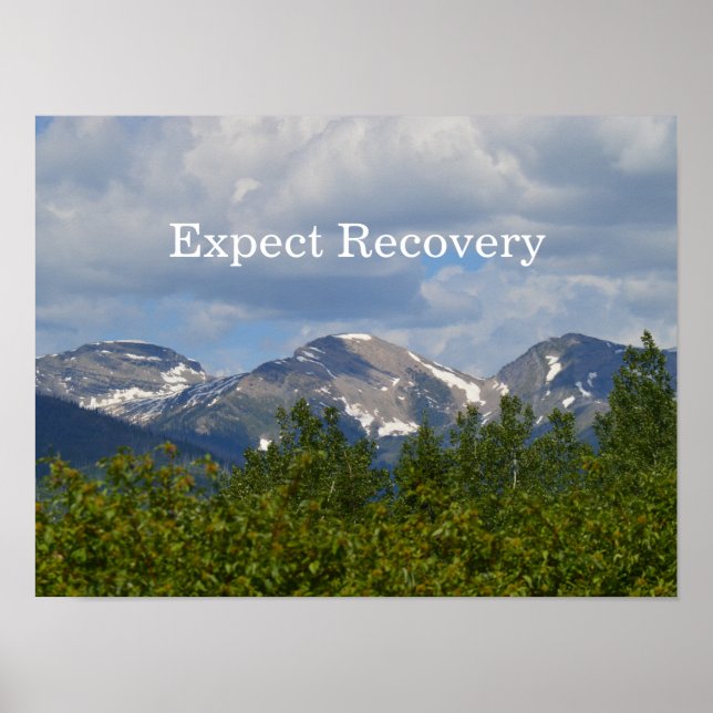 Expect Recovery Motivational Poster (Front)