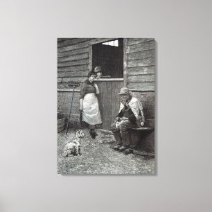 Expectancy, from 'Leisure Hour', 1888 Canvas Print