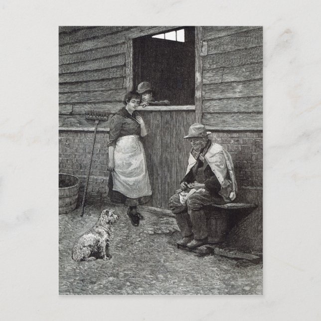 Expectancy, from 'Leisure Hour', 1888 Postcard (Front)