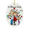 Expectant Couple With Girl Custom Holiday Ornament
