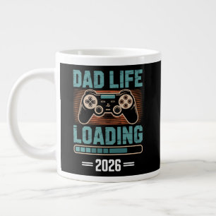 Expectant Father Dad Life Loading 2026 Large Coffee Mug